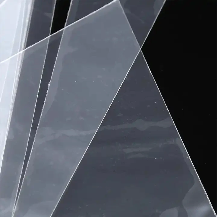 Bopp Transparent Triangle Cone Bags Plastic Cellophane Sweet Popcorn Candy Bags With Coloured Twist Ties For Party