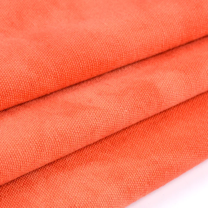 Wholesale 21s*21s 230gsm 8oz 100%Cotton Washed Pure Cotton Tie Dyed Canvas Woven Fabric for Bags Shoes Hats