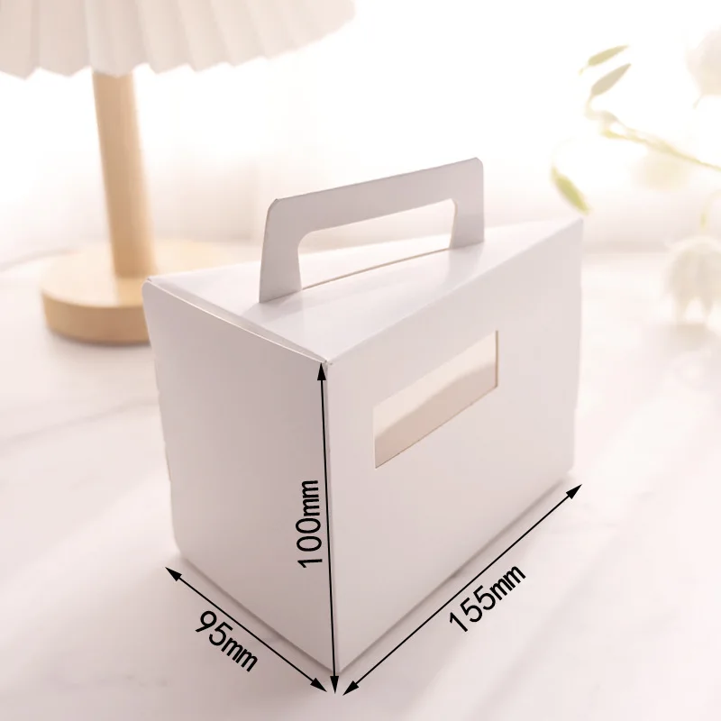 Mousse Triangle Slice Afternoon Tea Dessert Foldable Paper Packaging Sandwich Folding Cake Box