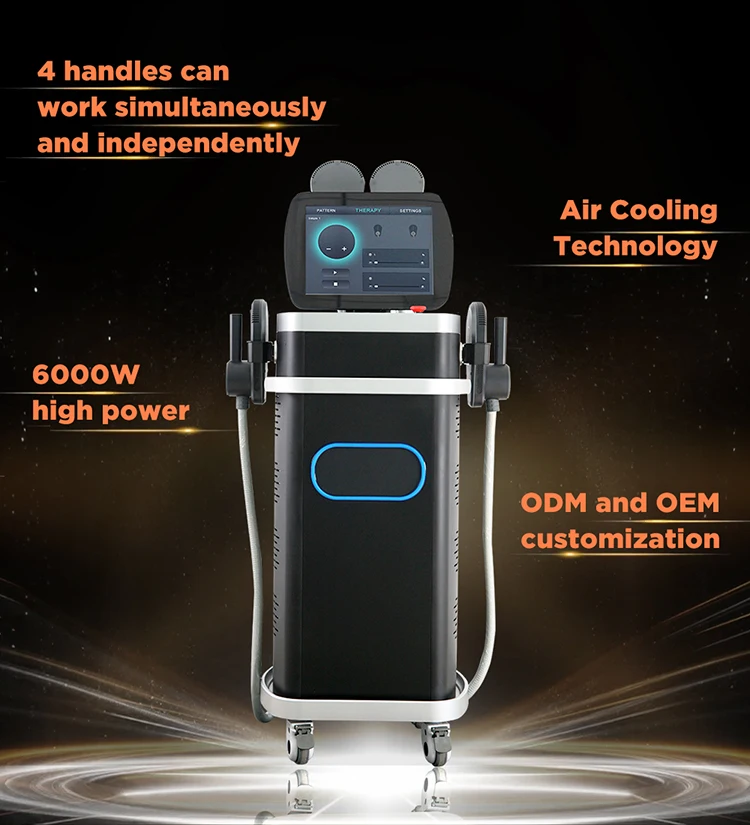 ADSS Big Powerful Four Handles EMS Muscle Stimulation Body Contouring Muscle Sculpting Machine