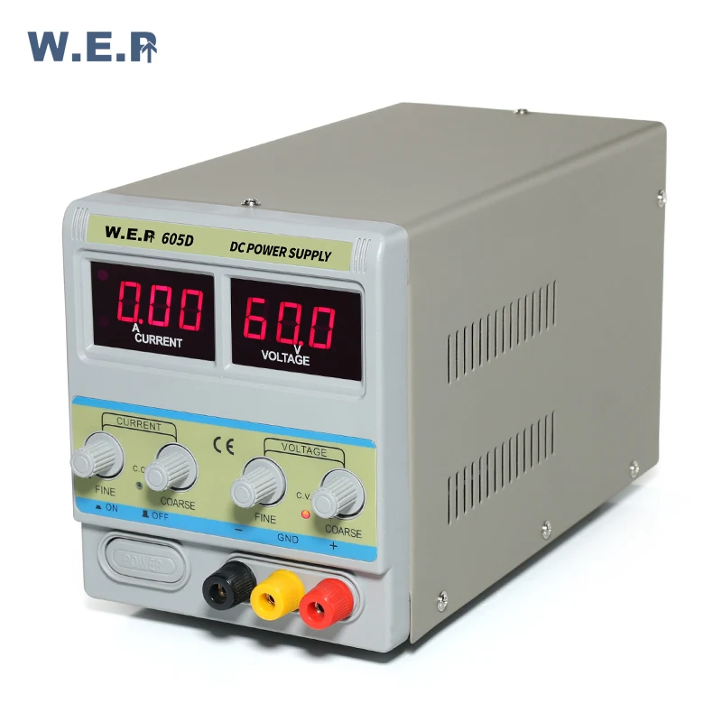 WEP 605D 60V 5A output adjustable dc power supply