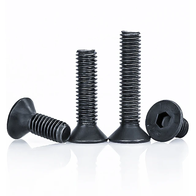 China Made New High Quality 2024 hot 304 Black countersunk head hexagon socket screws selling competitive price door hinge bolt