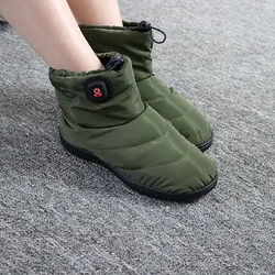 Far Infrared Carbon Fiber Heated Foot Warmer outdoor use Heat Shoe rechargeable battery Boots Slipper Electric Heated Shoes