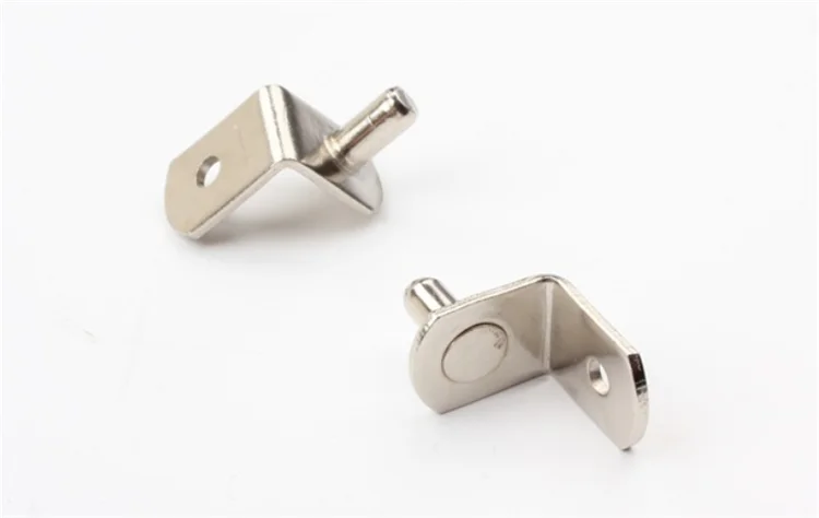 
L-Shaped Support Furniture Cabinet Closet Shelf Bracket Pegs with Hole Bracket Style Cabinet Shelf Support Pegs 10PACK 