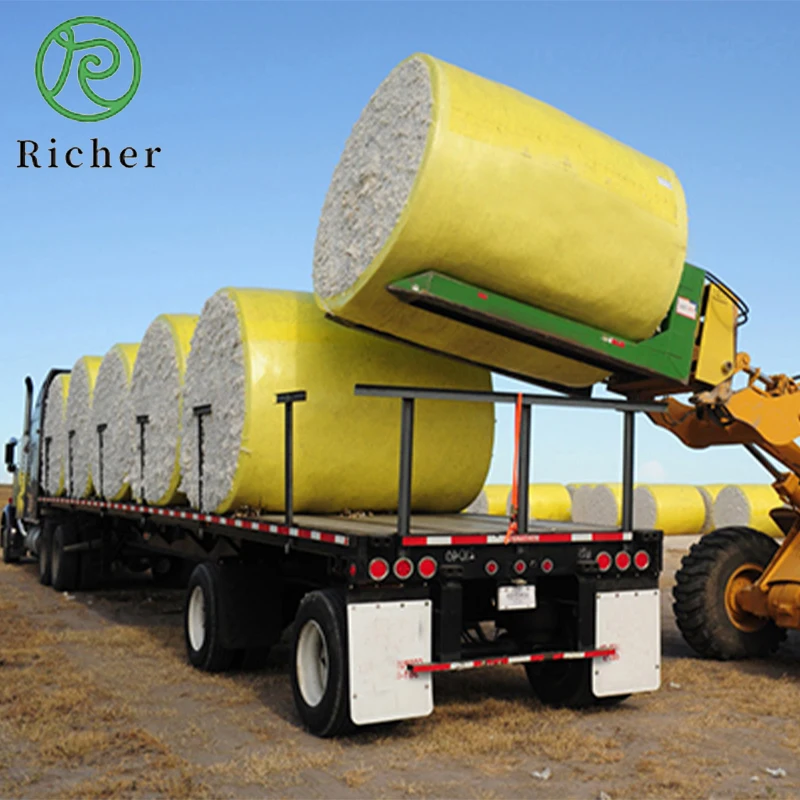 High Quality Cotton Agricultural Plastic Stretch Film Cotton Warp Film Packaging Film for CP690 CP770