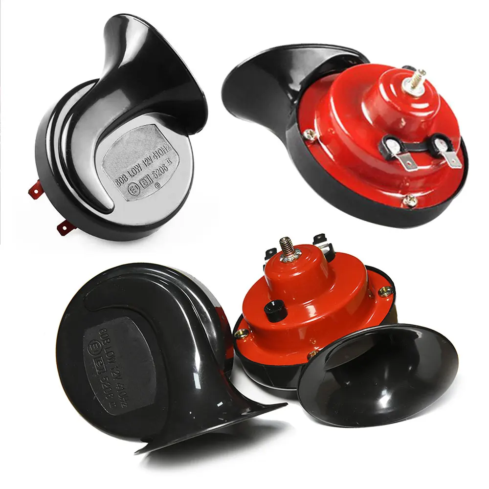 2pcs 12V air horn for car Snail Electric Air Horn Marine Boat Loud Alarm Kit Boat Motorcycle Dual-tone car horn Loud signal