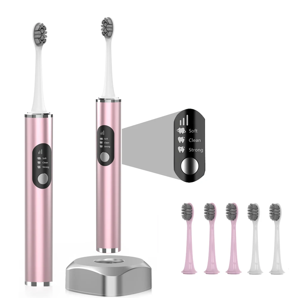 2023 elegant smart wireless toothbrush For adults new sonic toothbrush aluminum electric toothbrush ultrasonic