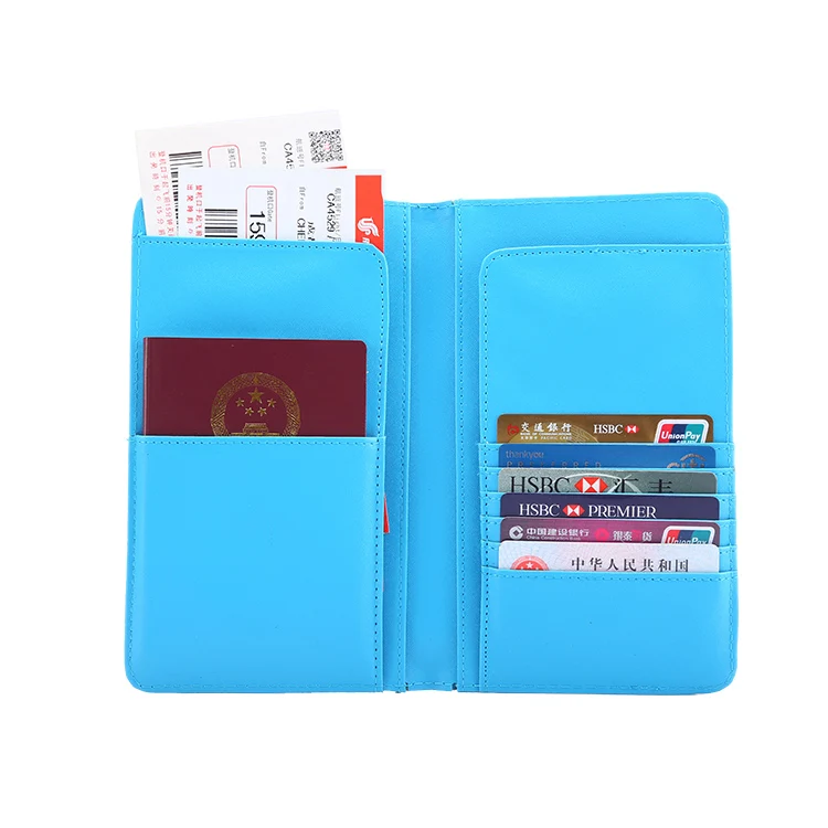 Travelsky fancy passport protection printing holder custom printed passport cover leather wallet