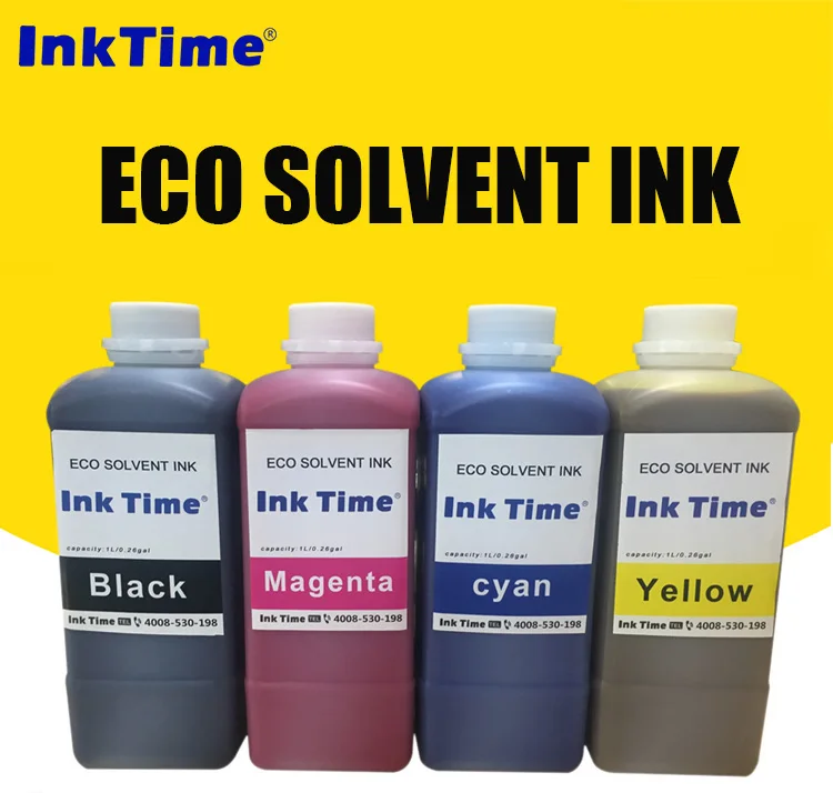 1000ml Eco-friendly Low Odor Soluble Ink for Banner Printing, Advertising Printing