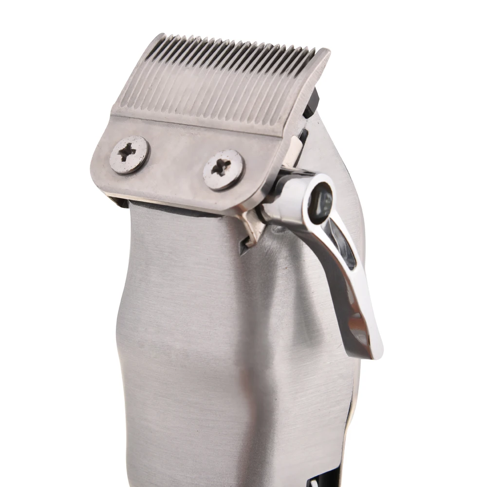 Cheap Price Wholesale Silver Cordless Rechargeable Trimmer Hair Cutting Clippers For Men