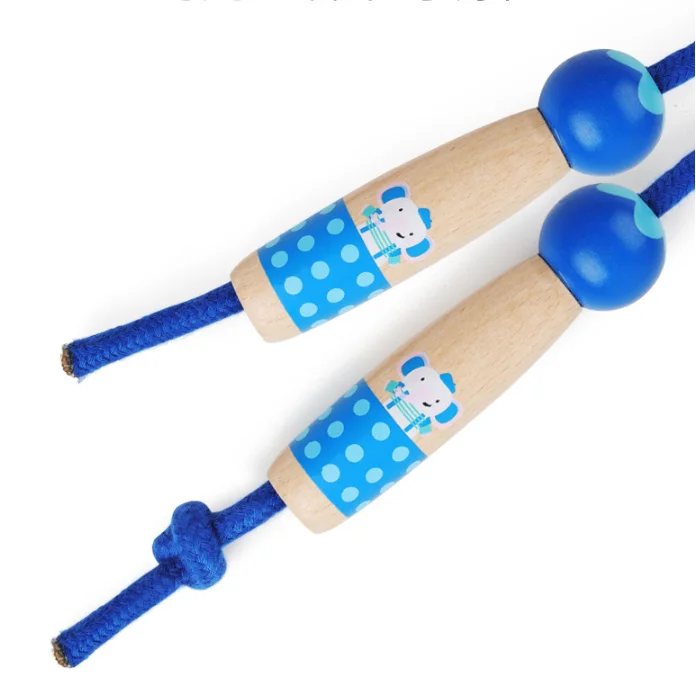 Kid Jump Ropes Girls Boys Skipping Rope for Kids with Wooden Handle for Outdoor Fun Activity Children Students Preschooler