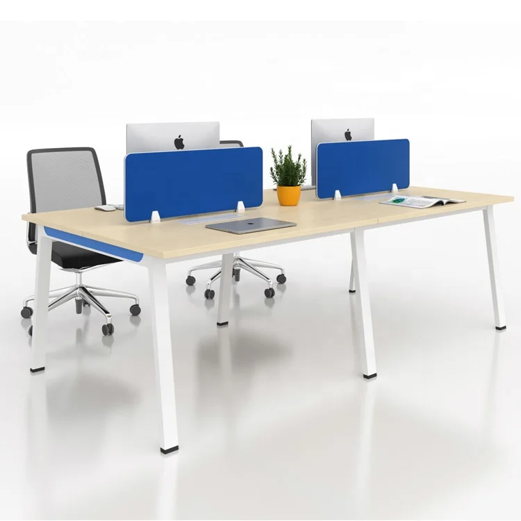 Guangzhou Factory Direct Supply Two People Sitting Opposite The Office Staff Desk Computer Office Desk