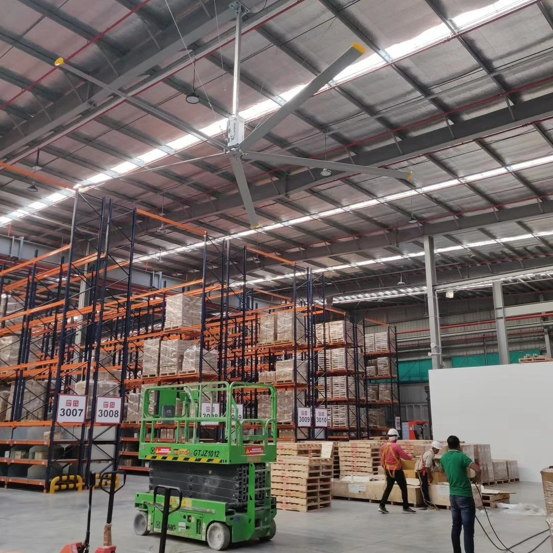 Широкие наружные вентиляторы Kale, промышленный потолочный вентилятор HVLS 24 фута 7,3 м