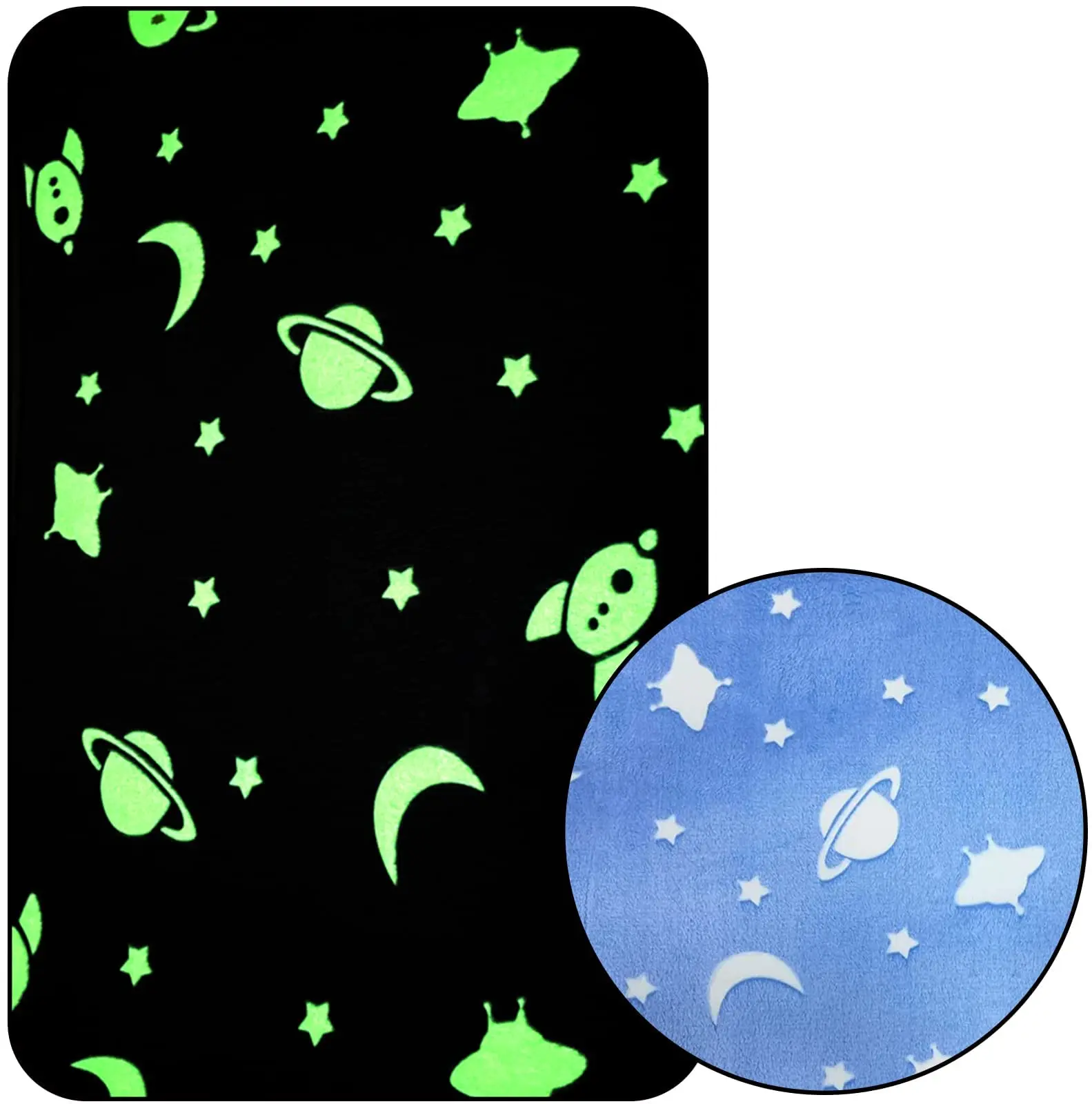 New Glow in The Dark area rug carpet hot sale Area floor Rugs Soft Decorative Play Mat for Kids Non-Slip Living Room Rug Carpets
