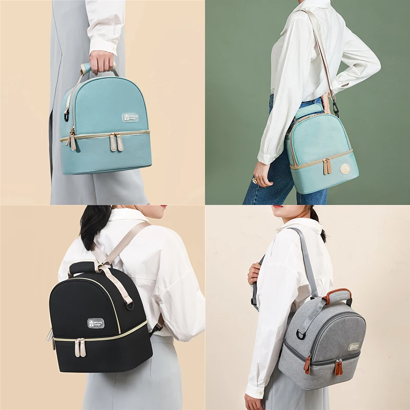 Travel Portable Waterproof Mini Freezer Mommy Breast Milk Cooler Backpack Thermal Insulated Baby Bottle Bag for Breast Pump