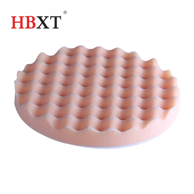 7' 180mm Blue Finish Polishing  Pads Microfiber Pad Waffle Buffing Pads, Foam Polish Pad for Compounding, polish and waxing