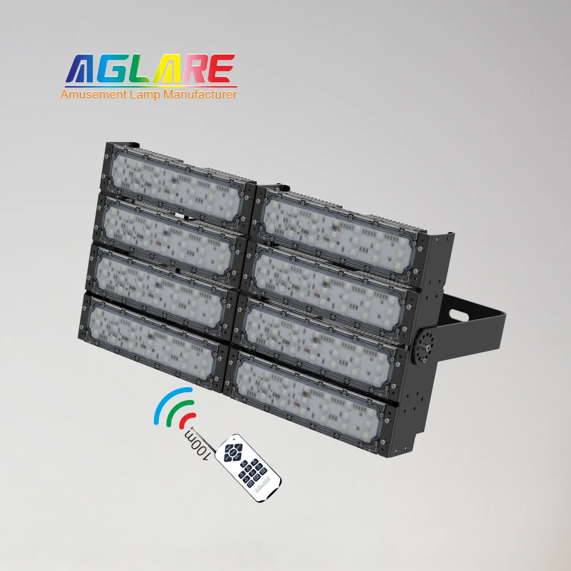 Cost Effective Commercial Waterproof Floodlight Remote Smart Spotlights Adjustable 400W RGB Flood Light