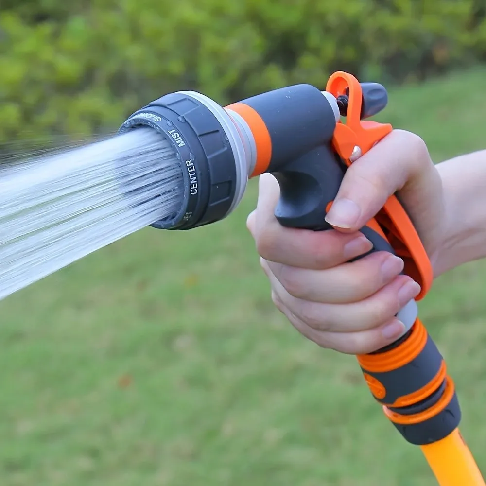 Durable High Pressure Garden Sprayer Adjustable 8 Spraying Modes Sprinkler Handheld Pet Shower Water Spray Device