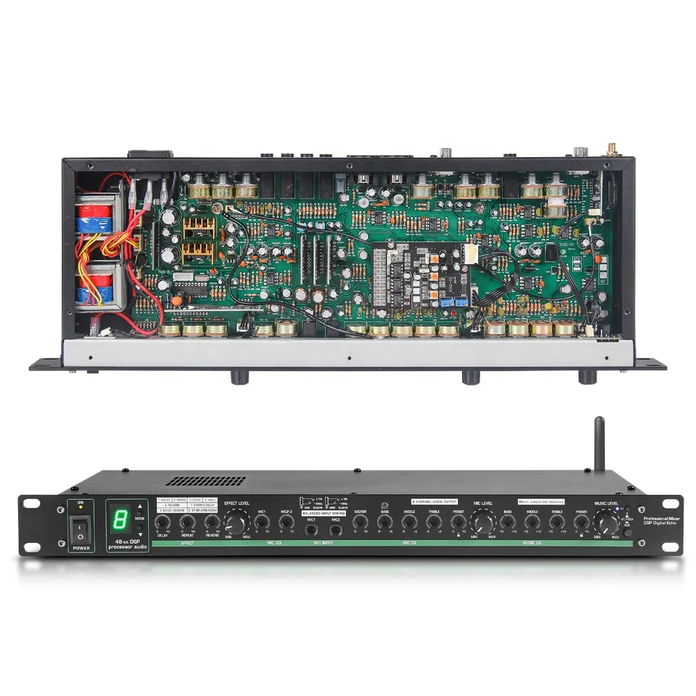 Debra Audio G51 Professional Audio Pre-effector Processor Audio Mixer Controller Metal Ce 5.1 Wired Microphone Stage Performance