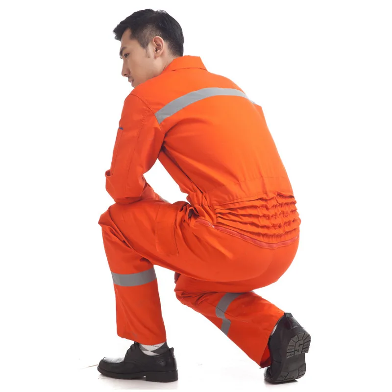  Sidiou Group Customized Long-sleeved One-piece Security Guard Uniform Engineering Suits Workshop Work Clothes With