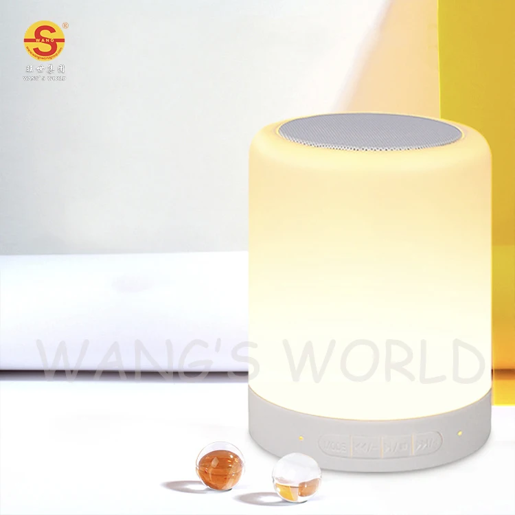 USB Перезаряжаемый Ночной светильник с изменением цвета сенсорный светодиодный ночной Светильник Bluetooth-динамик для рабочего стола