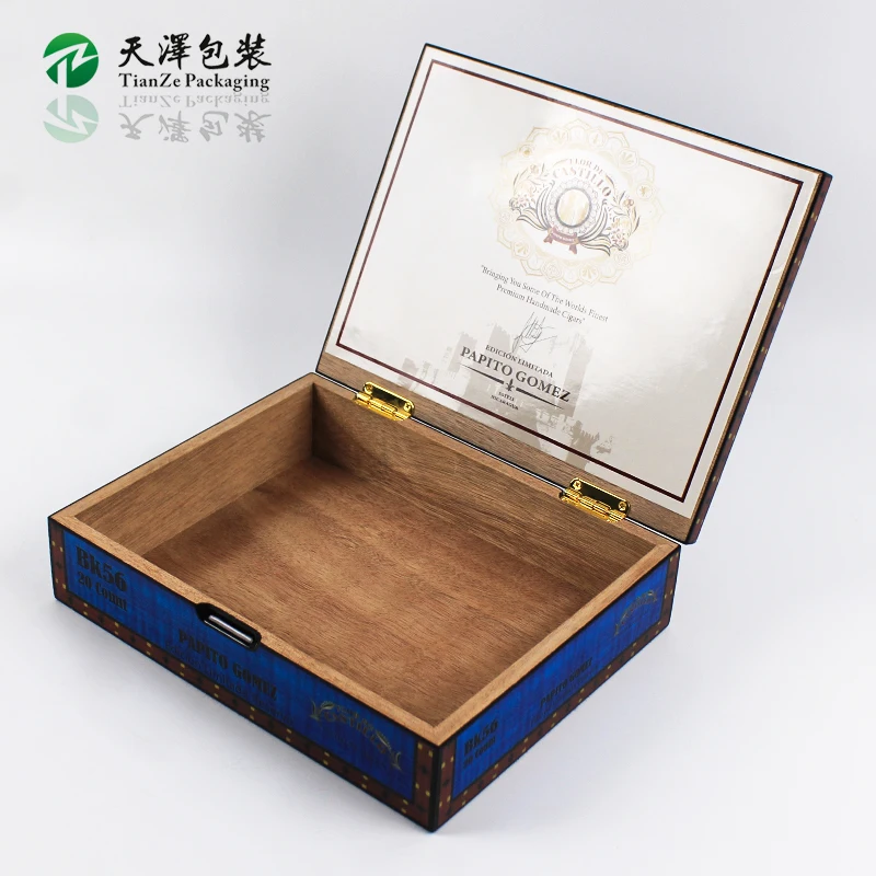 Manufacturers Customized High Quality Wooden Gift Box Display Cigar Wood Box Humidor Cabinet Cigar Case