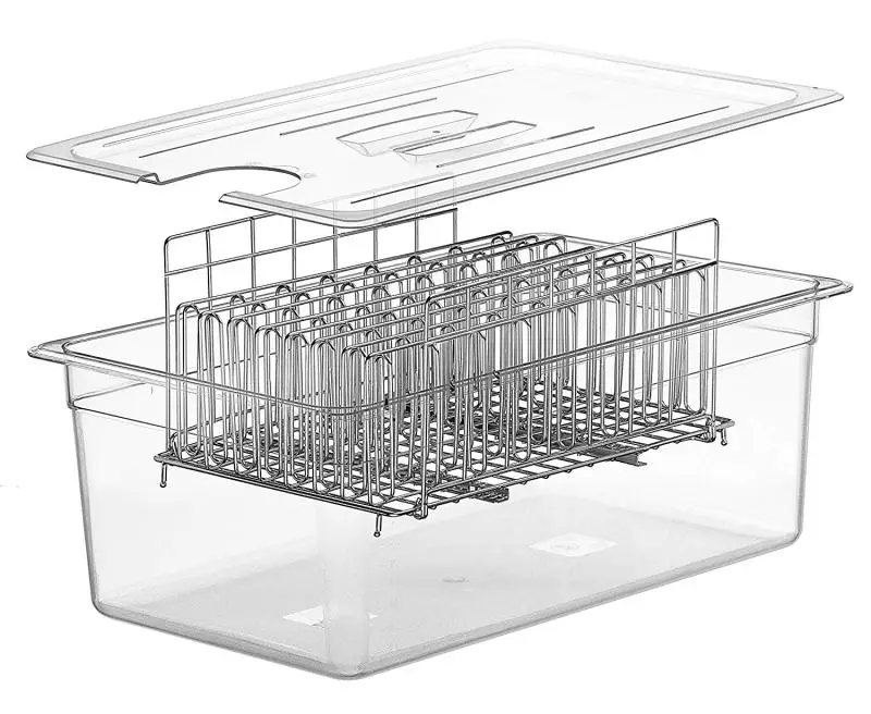 Party size sous vide racks,sous vide container with lid, 26 Quarter big sous vide racks and containers with lid  kit