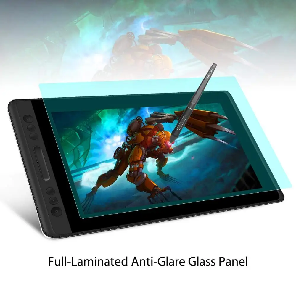Графический планшет Huion Kamvas Pro 13 для рисования 1920x1080 разрешение