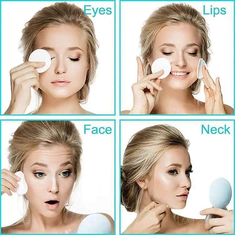 
Wholesale Women Facial Care Reusable Washable Bamboo Cotton Makeup Remover Cleansing Pads Wipes 