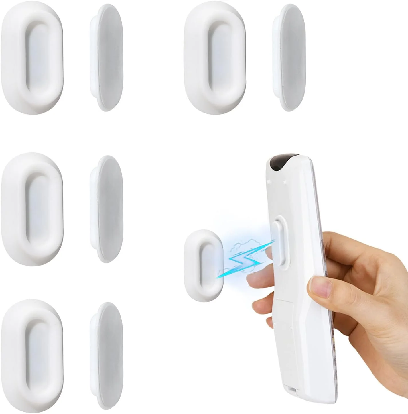 Self-Adhesive Silicone Remote Control Organizers Storage For TV Fan Air Conditioner Magnetic Remote Control Holder Wall Mount