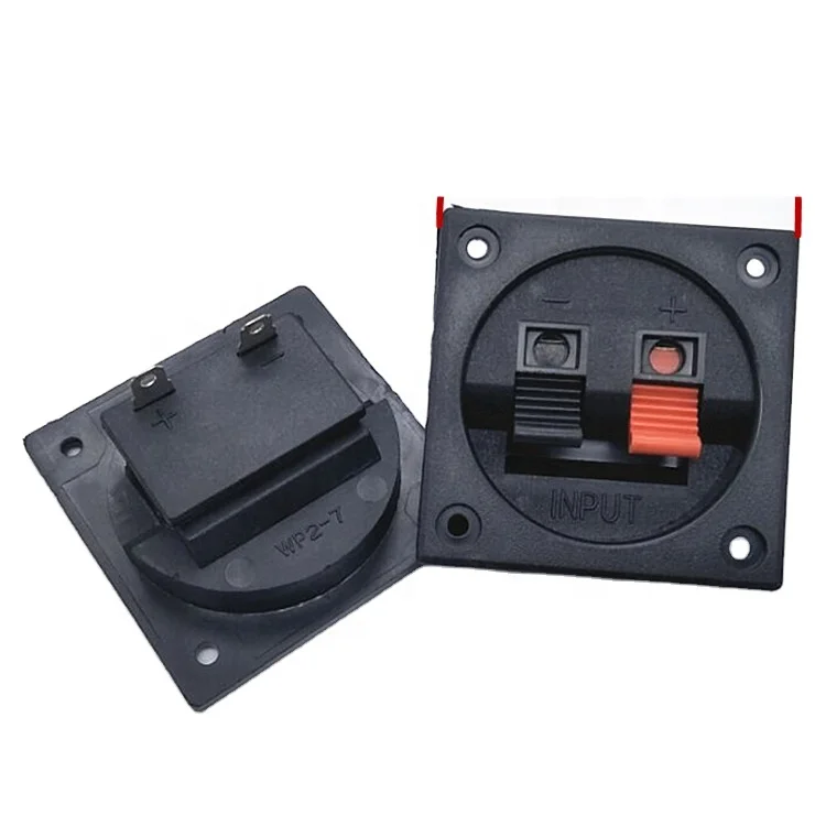 Factory direct sales 2 -position audio junction box terminal post speaker cable clamp