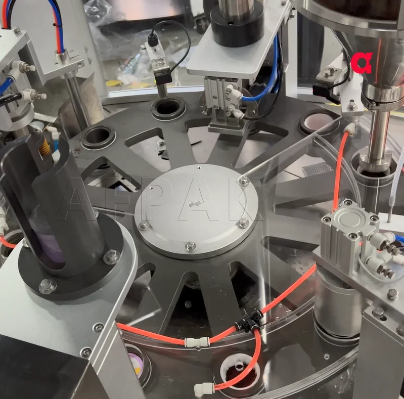 Kcup coffee filling powder filler accurate filling and strong sealing Rotary type coffee filter cup packing machine