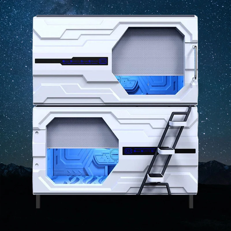 Hot selling hotel furniture soundproof capsule bed sleeping pods for capsule hostel