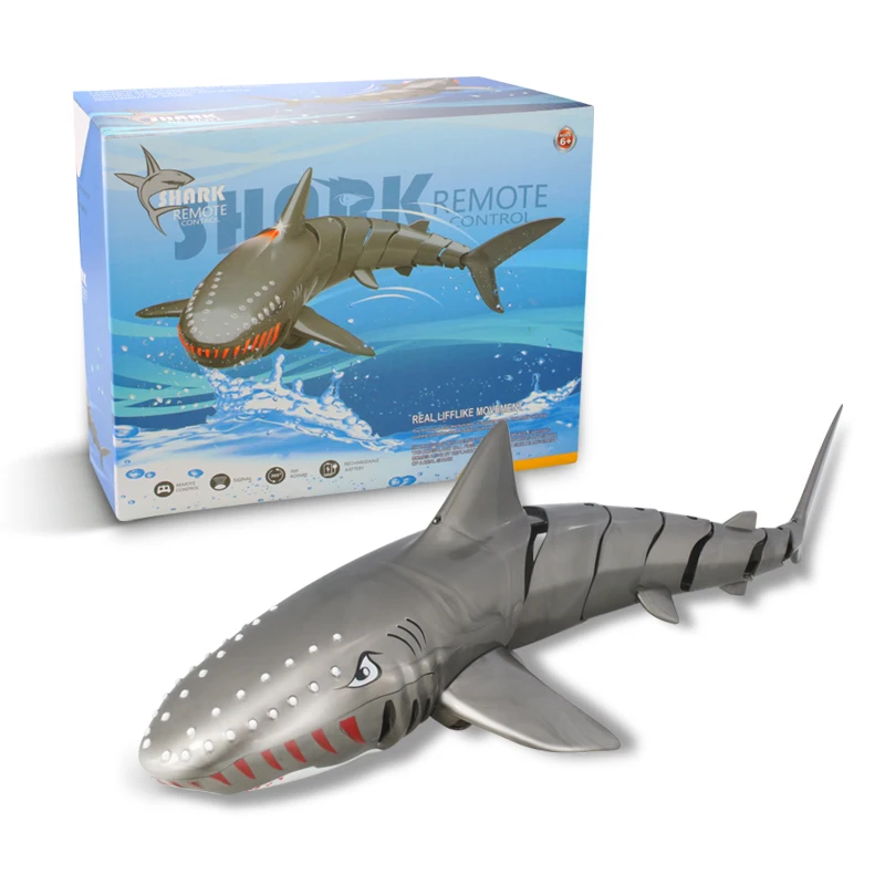 New design waterproof functions swimming pool outdoor underwater remote control shark Rc toy