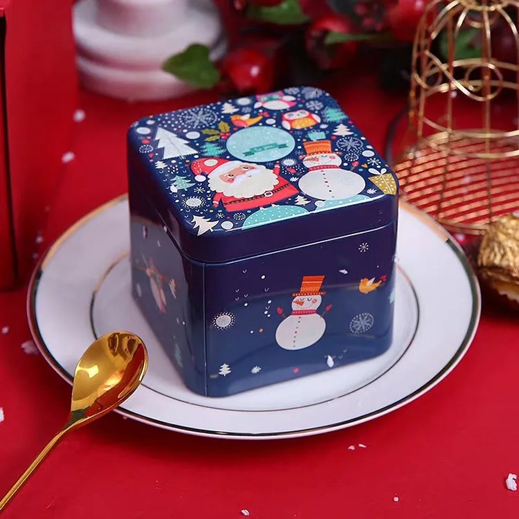 Wholesale Gift Package Square Metal Can Fossil Watch Tin Box