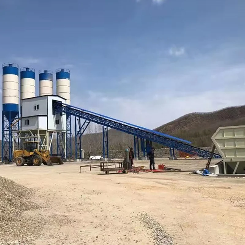 Large Construction Belt Type SICOMA Mixer Plant HZS240 Concrete Batch Plant High Quality Automatic Concrete Plant For Sale