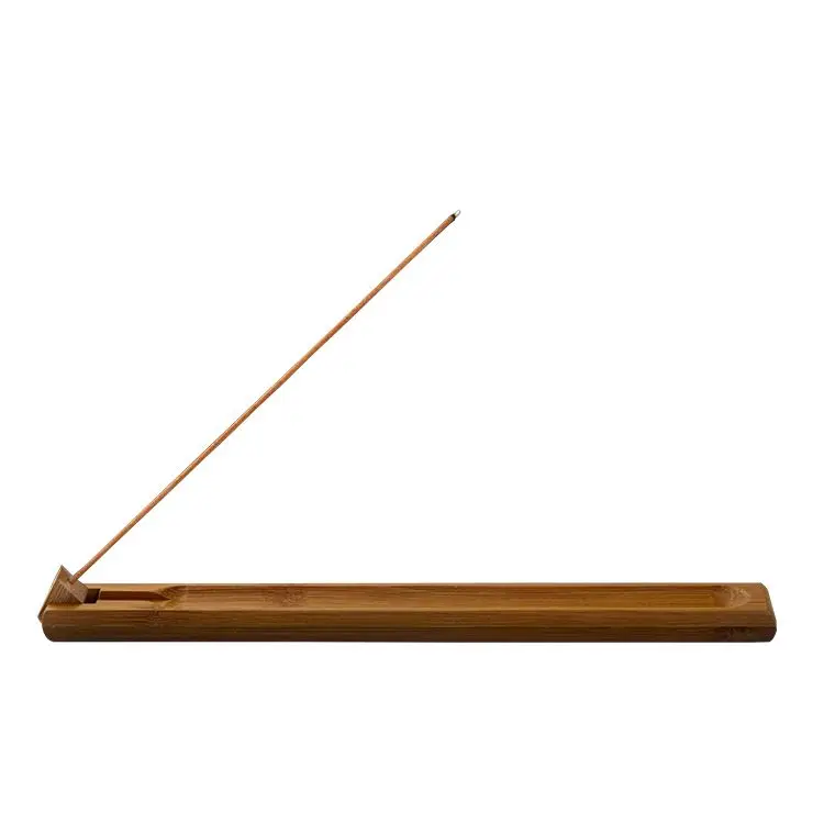 Adjustable angle lager incense hole Wood Incense ash catcher Wooden Incense Sticks Holder