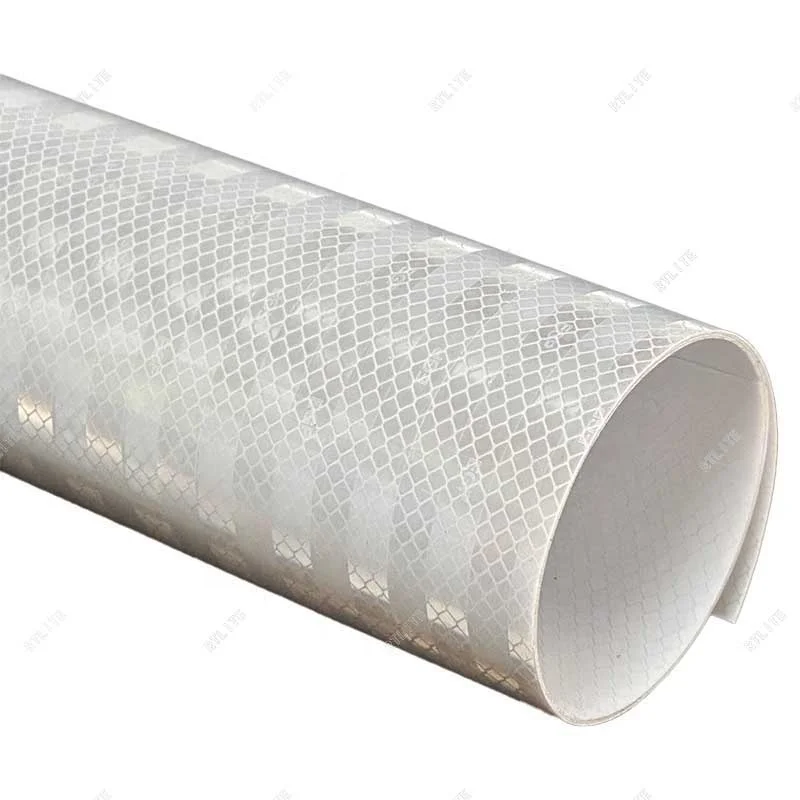 Digital Printing Eco Solvent Permanent Self Adhesive White Reflective Vinyl Rolls For Banner Road Sign