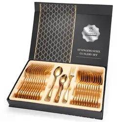 High Quality Professional Picnic Custom Party Modern Children 36pcs Flatware Cutlery Set