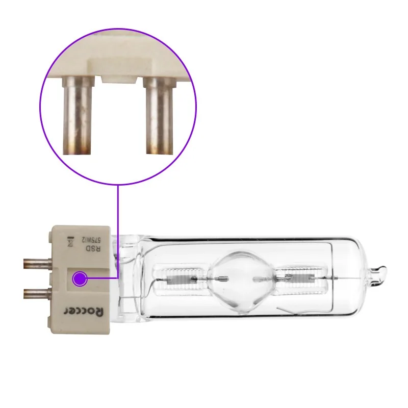 HoneyFly металлический halogenide Диспрозий лампа GX9.5 220-240V RSD575W/2-х стадийной металлогалогенные лампы капсулы прозрачные Aero приравниваются к MSR