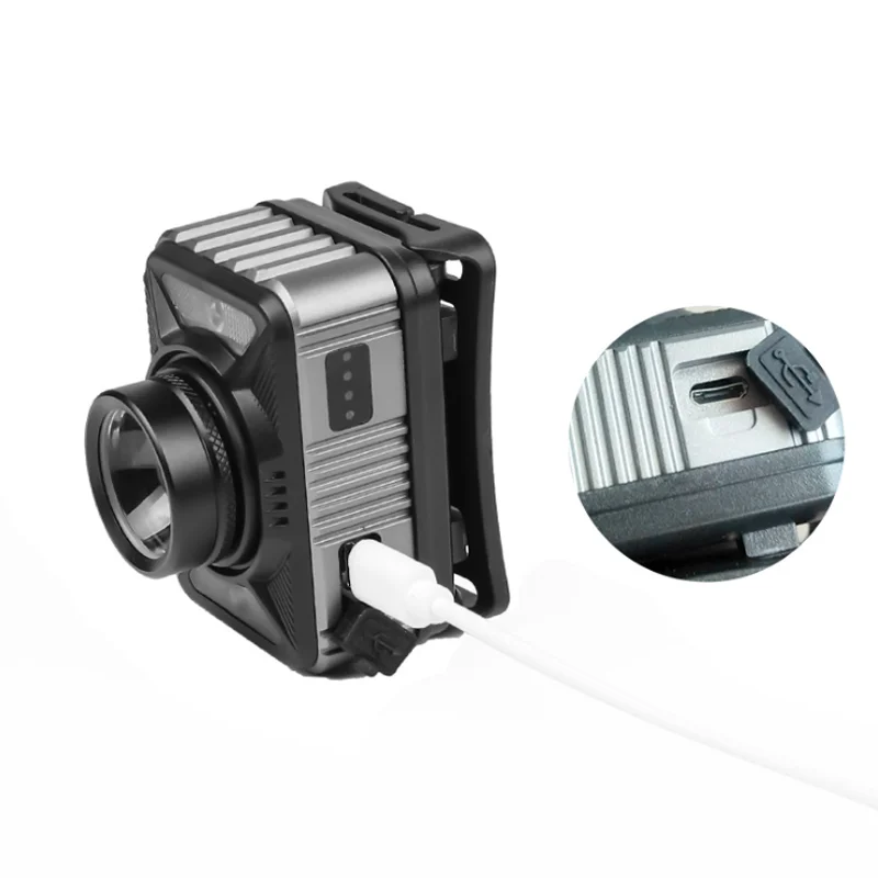 Новейшие светодиодные Налобные фонари XHP50.2 с USB-зарядкой и умным датчиком налобный фонарь зумом для рыбалки охоты туризма
