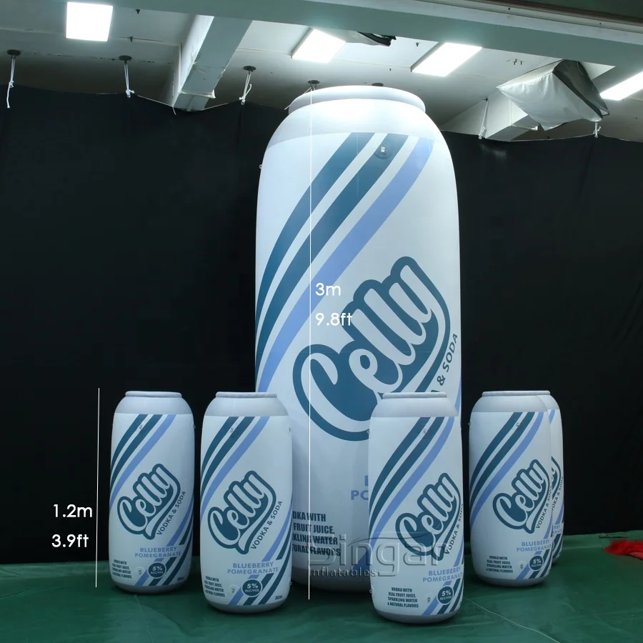Custom inflatable product inflatable beer soda can bottle