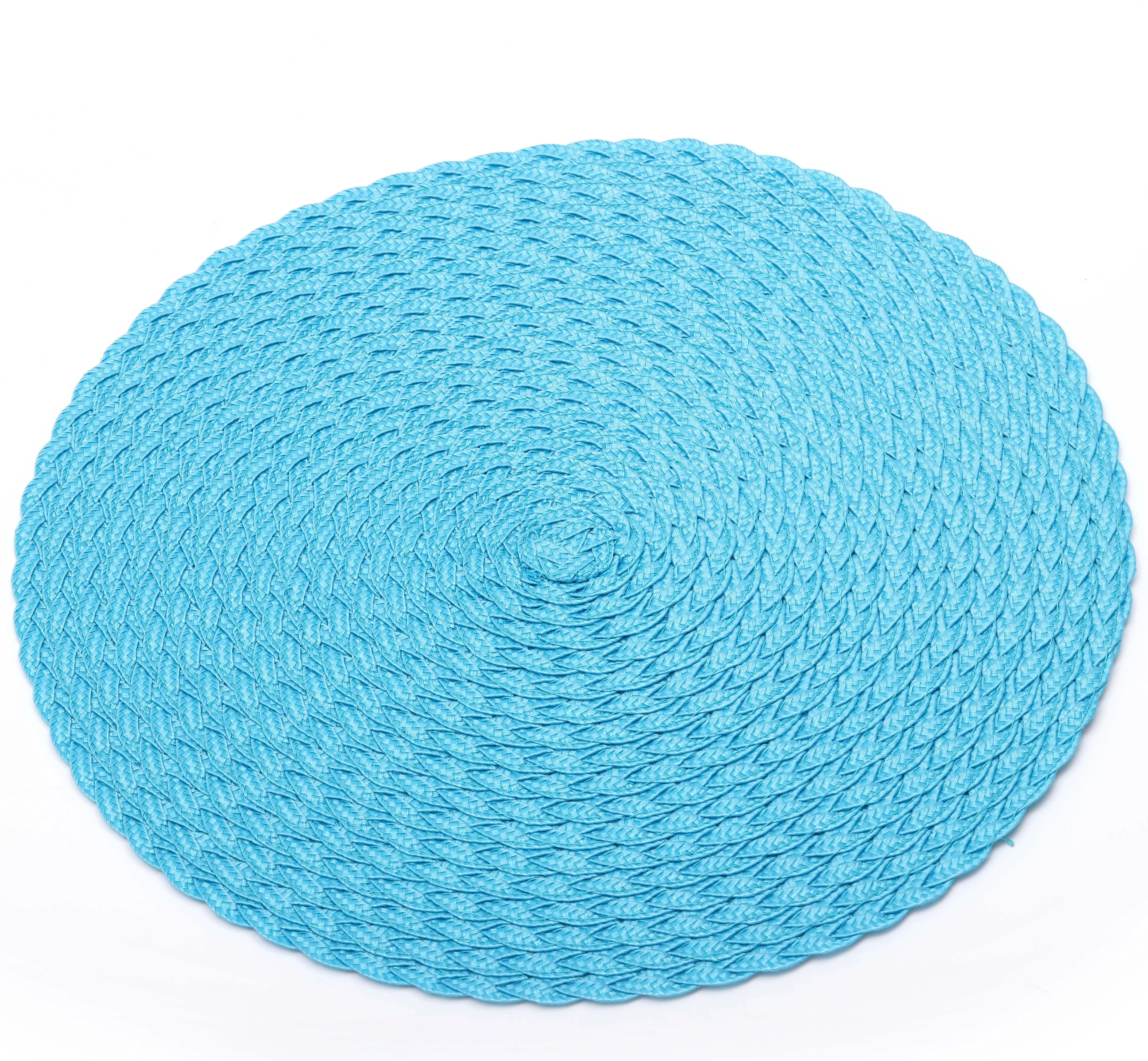Chinese design cheap plastic table placemats woven pp round placemats