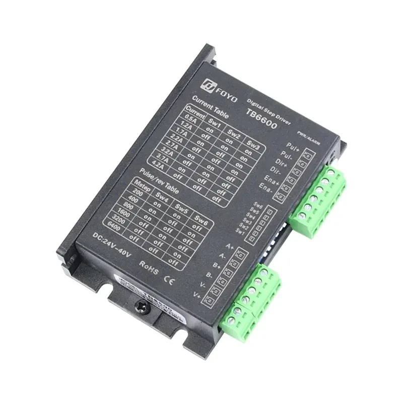 42mm 57mm NEMA 17 NEMA23 stepper motor driver TB6600 two-phase four wire 4.0A 32subdivision 9v 12v 24v 42v