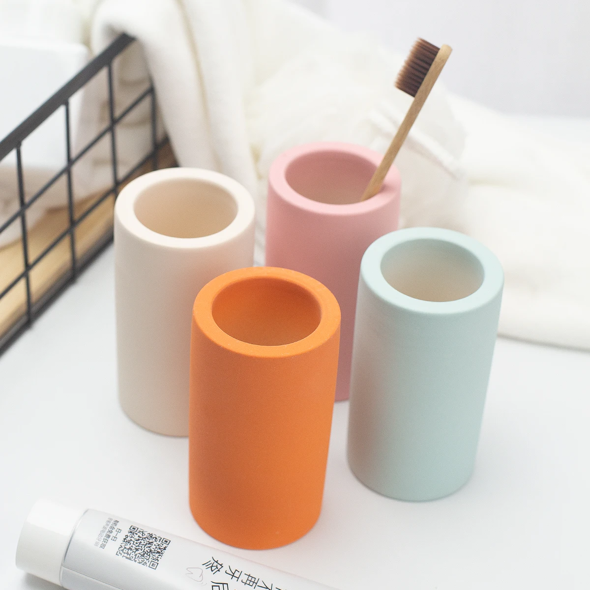 Bathroom Accessories Ceramic diatomite  electric Toothbrush Holder