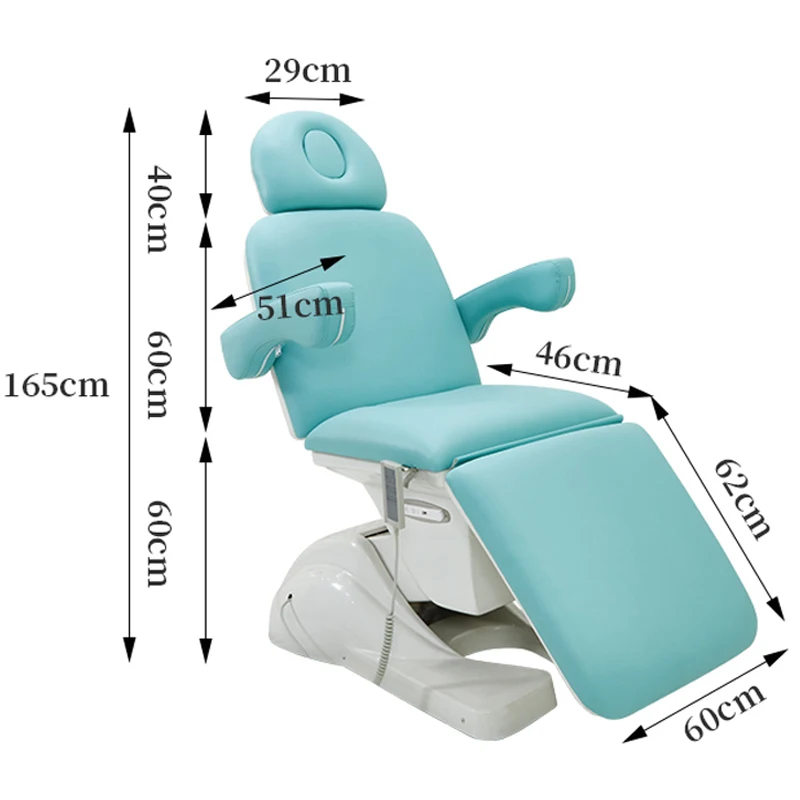 Роскошный полностью откидывающийся Универсальный косметический стул, регулируемый стул для татуировок с тремя двигателями, красивая кровать