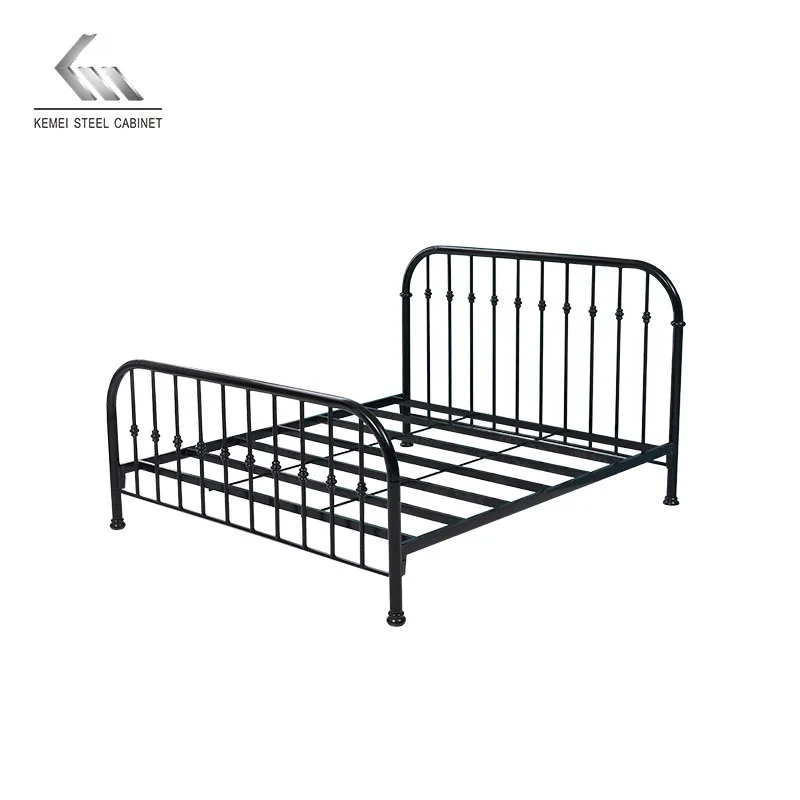 Cheap Price Adults Metal Portable Single Bed Steel Frame Folding Single Iron Bed for Sale Children Bunk Bed
