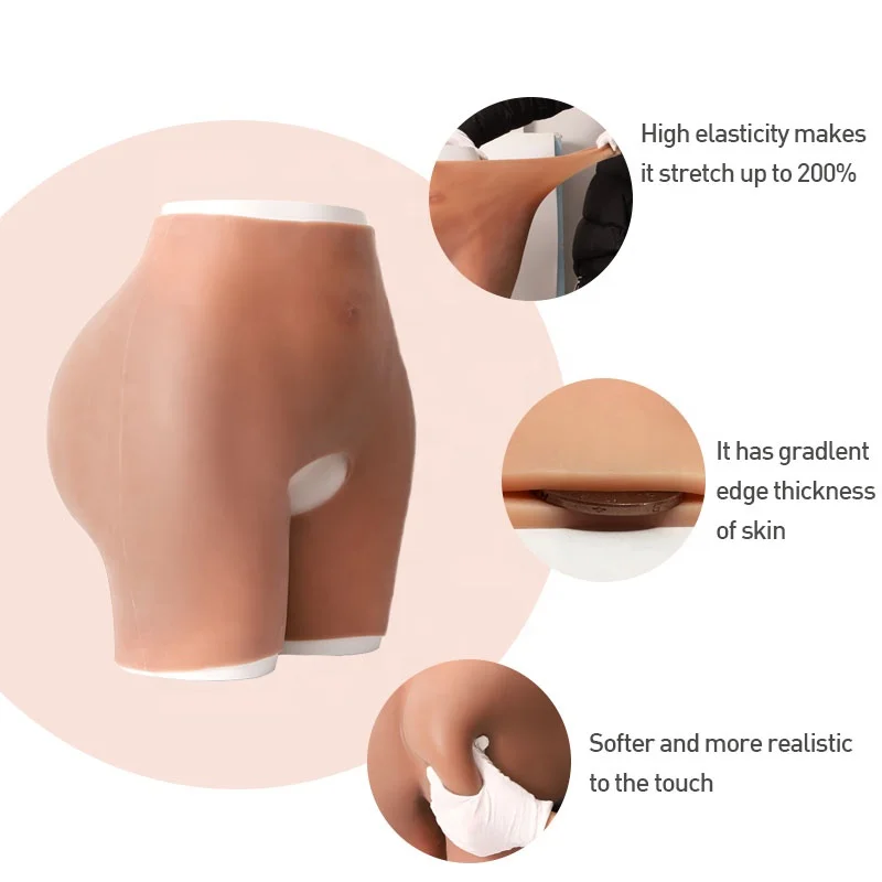 Hot Selling 3.0 cm Hips Pads 5XL African Women Fesses Artificial Silicone Buttock and hip Shapewear Tummy Slimming Shaping Body