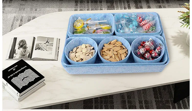 Integrated food storage box office drawer seamless felt storage box gardening storage box