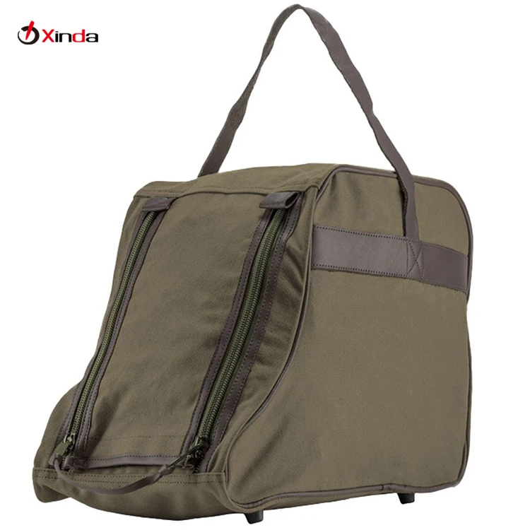 Factory Portable Outdoor Footwear Carry Bag Rugged Canvas Hiking Walking Boot Storage Bag